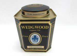 WEDGWOOD 空缶 空き缶 ウェッジウッドティー ピュア ダージリン 黒 ブラック インテリア 雑貨