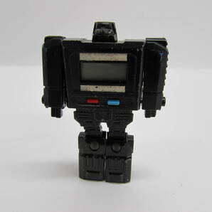 昭和レトロ タカラ TAKARA WATCH ROBO ミクロマン ウォッチロボ 腕時計 黒 ブラック 変形ロボット ジャンク品の画像6