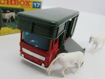 美品 MATCHBOX マッチボックス LESNEY レズニー No.17 馬運搬車 ホースボックス トレーラー トラック ミニカー 箱付き ヴィンテージ_画像2