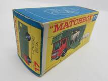 美品 MATCHBOX マッチボックス LESNEY レズニー No.17 馬運搬車 ホースボックス トレーラー トラック ミニカー 箱付き ヴィンテージ_画像9