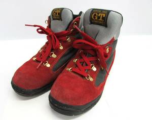 G.T. HAWKINS Hawkins trekking shoes red red 24.0cm lady's outdoor mountain climbing shoes camp * middle bed lack of 