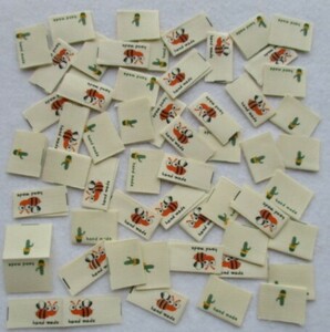 P30* cactus *....*. becomes cotton print tag 2 kind - total 54 piece 