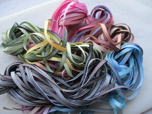 P46*5 millimeter width stripe ribbon 22 color × each 2m