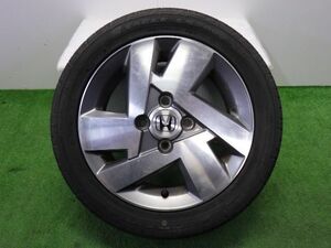 ★ゼスト スパーク W ターボ JE1★1本 165/55R14 ホンダ 純正 アルミ 100 4H 56mm 14インチ 4.5J +45 中古 タイヤ ホイール