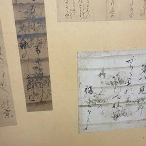 H439 旧家蔵出し品 屏風 在銘 書 俳句 絵 紙本 扇子 江戸 明治 当時物の画像3