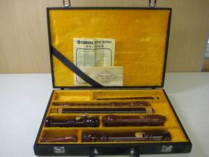 A5979 Yamaha YAMAHA wooden recorder set present condition delivery 