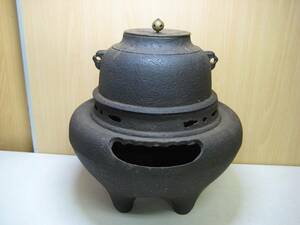 A5997　風炉 茶釜 茶道具　鉄釜