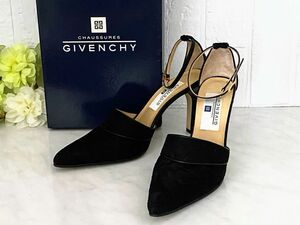  GIVENCHY ストラップ パンプス ハイヒール 23.5㎝ 黒