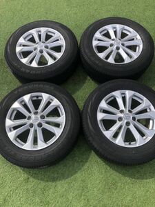 極上　バリ溝　ニッサン　エクストレイル　T32 純正　ヨコハマ　GEOLANDAR 225/65R17 17インチ7J＋45 5穴PCD114.3 ハリアー　RAV4