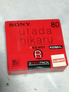 SONY MD ミニディスク utada hikaru RED HOT 録音用ミニディスク 3枚入り 未使用品