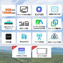 【返品不可】EONON カーナビ android10 搭載 10.1インチ 大容量 2DIN WIFI ブルートゥース SIMカード Bluetoothアンドロイド(BGA2196R)_画像2