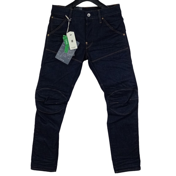 即決★未使用 G-STAR RAW ジースターロウ 5620 3D SLIM インディゴ ストレッチ デニム W28L30 バイカー 立体裁断【送料無料】