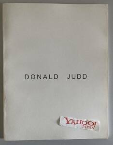 Donald Judd15 WORKS 1977年　Heiner Friedrich Gallery NY 展覧会図録 ドナルド・ジャッド