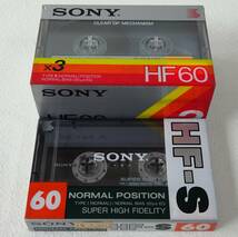 ◆カセットテープ ソニー HF60・HF-S60・4巻組◆古家電 未使用 ノーマル_画像1