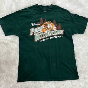 古着　Disneyland by Hanes ミッキーマウス　Tシャツ　緑　XL vintage