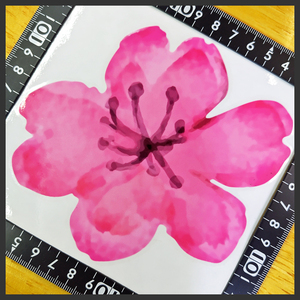 桜 ステッカー 13×12(cm) Flower02 　　[ さくら サクラ 花 ]