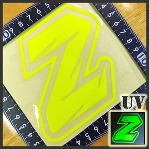 UV Alphabet-Z UV反射ステッカー 10×10(cm) ABC-Z 　　[ 文字 アルファベット ゼット ]