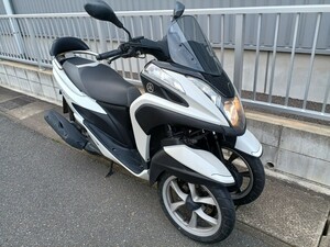 福岡県発 実働！ ヤマハ 　トリシティ125 　SE82J 　走行距離表示4,920km 　社外タンデムバー