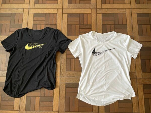 Tシャツ 半袖 白 黒 NIKE 2枚セット Sサイズ Mサイズ　スポーツ