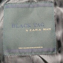 【高級な艶感】ZARA BLACK TAG ザラ ブラックタグ スーツ セットアップ EUR46 M~L相当サイズ ネイビー 濃紺 光沢感 ビジネス カジュアル _画像7
