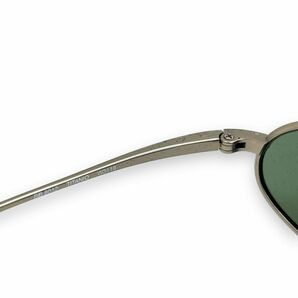 美品 Ray-Ban レイバン サングラス 眼鏡 小物 アイウェア ファッション ブランド ケース付き チタン RB8012 TITANIO オーバル グリーンの画像6