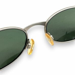 美品 Ray-Ban レイバン サングラス 眼鏡 小物 アイウェア ファッション ブランド ケース付き チタン RB8012 TITANIO オーバル グリーンの画像7
