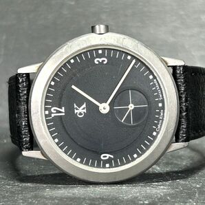 Calvin Klein カルバンクライン K3212 腕時計 クオーツ アナログ スモールセコンド ブラック文字盤 ステンレススチール 新品電池交換済みの画像4