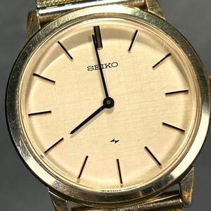 1979年製 SEIKO セイコー 2220-0180 腕時計 機械式 手巻き アナログ フルゴールド ステンレススチール 亀戸製 ヴィンテージ 動作確認済み