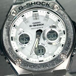CASIO カシオ G-SHOCK ジーショック G-STEEL ジースチール GST-W110D-7A 腕時計 タフソーラー 電波ソーラー アナデジ ホワイト 動作確認済