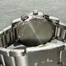 agnes b. アニエスベー V654-0A10 腕時計 クオーツ アナログ クロノグラフ ブラック文字盤 ステンレススチール シルバー 動作確認済み_画像8