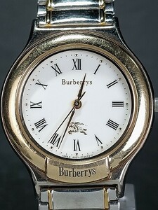Burberrys バーバリー 6031-G03600 アナログ 腕時計 ホワイト文字盤 ゴールド＆シルバー スモールサイズ メタルベルト ステンレススチール