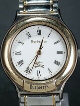 Burberrys バーバリー 6031-G03600 アナログ 腕時計 ホワイト文字盤 ゴールド＆シルバー スモールサイズ メタルベルト ステンレススチール_画像1