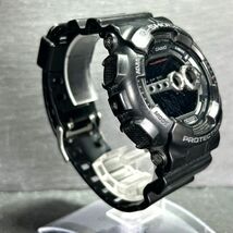 CASIO カシオ G-SHOCK ジーショック GD-100-1B 腕時計 クオーツ デジタル カレンダー 多機能 ブラック ステンレススチール 新品電池交換済_画像5