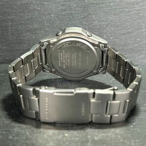 美品 CASIO カシオ wave ceptor ウェーブセプター オーバーランド OVW-110DJ-1A 腕時計 タフソーラー 電波時計 アナログ カレンダー メンズの画像6