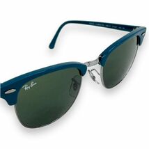 美品 Ray-Ban レイバン サングラス 眼鏡 アイウェア ファッション ケース付き ClubMaster クラブマスター RB3016 ボストン グリーン_画像8