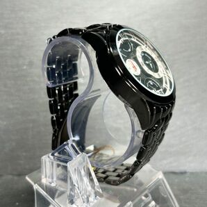 新品 Charles Perrin シャルル・ぺリン CP228GBKSV 腕時計 クオーツ アナログ クロノグラフ レトログラード ステンレススチール ブラックの画像5