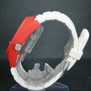 adidas アディダス Santiago サンティアゴ ADH2950 メンズ アナログ 腕時計 レッド ホワイト ラバーベルト ステンレス 新品電池交換済みの画像4