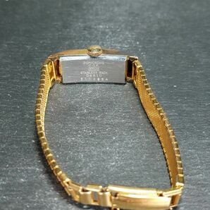 CITIZEN シチズン Dressy ドレッシー D4610 14K アナログ 手巻き式 腕時計 ホワイト文字盤 ゴールド メタルベルト ステンレス 動作確認済みの画像6