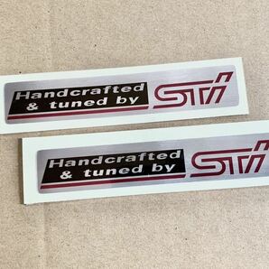STiステッカー ★ Handcrafted & tuned by STI 2枚.の画像1