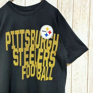 NFL Pittsburgh Steelers ピッツバーグ・スティーラーズ プリント Tシャツ L USA古着 アメリカ古着