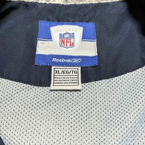 Reebok リーボック NFL シアトル・シーホークス ハーフジップ ナイロンジャケット ウィンドブレーカー 2XL USA古着 アメリカ古着の画像4