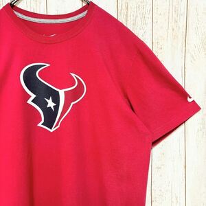 NIKE ナイキ NFL Houston Texans ヒューストン・テキサンズ リード プリント Tシャツ XL USA古着 アメリカ古着