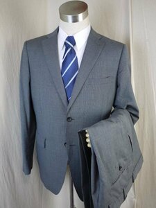 M800○perfect　suit　platinum○美品○薄手○180AB7・２釦・背抜き・グレーシングルスーツ・ビジネス