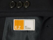 M801○E.Z　BY　ZEGNA○美品○サイズ50L・３釦・総裏地・ブラックシングルスーツ・ビジネス_画像3