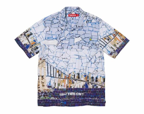 supreme mosaic s/s shirt xlarge