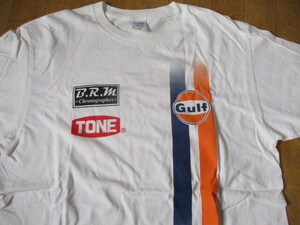 GULF・ポルシェレーシング　当時物　Tシャツ　美中古　サイズXL　スーパーGT・F1