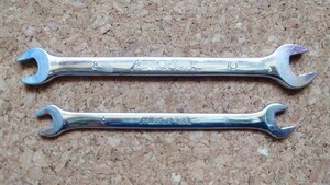 KTC MIRROR TOOL スパナ 6mm×7mm 8mm×10mm 2本セット ※使用感多い 希少モデル ミラーツール KYOTO TOOL