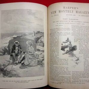 a534● 1890年 ハーパーズ・マガジン 文学、政治、文化、金融、芸術の月刊誌 HARPER'S MONTHLY MAGAZINE. 972ページ 洋書 和本 古書の画像1