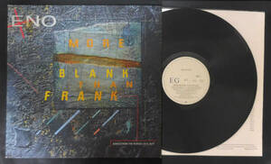 BRIAN ENO|MORE BLANK THAN FRANK rare . original beautiful record 