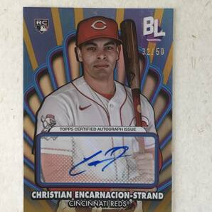 50枚限定直筆サインカード エンカーナシオン ストランド レッズ Christian Encarnacion-strand RC MLB 2024 TOPPS BIG LEAGUEの画像1